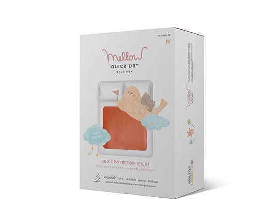 MELLOW 100% Quickdry M 70x100cm. Urinal pad Peach