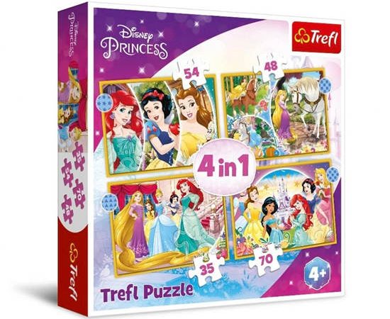 Trefl 4in1 - Happy day / Princess