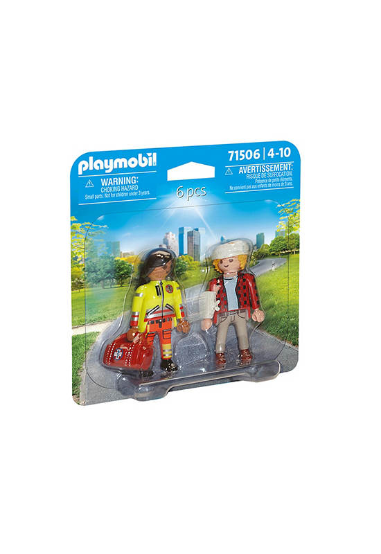 PLAYMOBIL DUO PACK PARAMEDIC WITH PATIENT