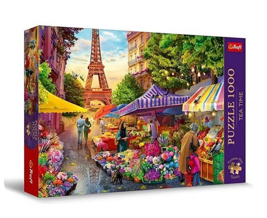 Trefl 1000 PP - Tea Time: Flower Market, Paris