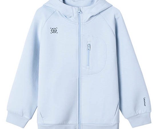 GIORDANO Girl's Comfort Interlock Soft Touch Jacket  Plein Air blue