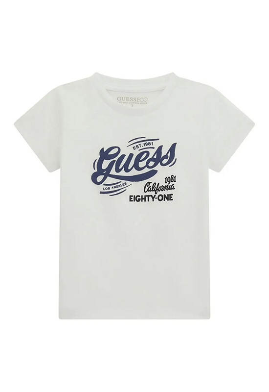 GUESS Kids Boys Eco Signature Tee 3-6 yrs - White