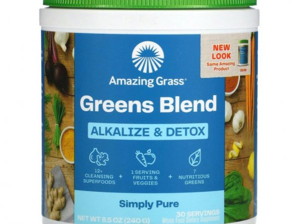 Amazing Grass, Green Superfood, добавка для снижения кислотности и выведения токсинов, 240 г (8,5 унции)