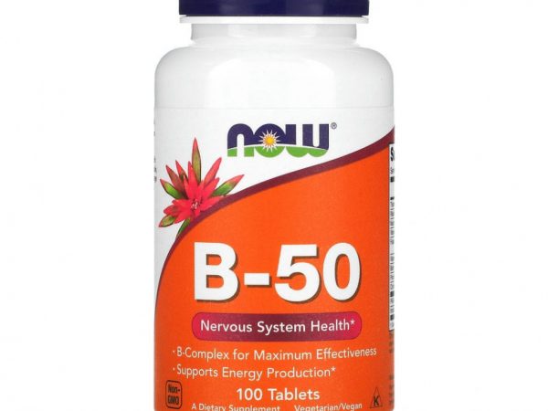NOW Foods, B-50, 100 таблеток