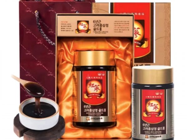 Красный корейский женьшень 6-летний Korea 6 years red ginseng extract gold, 240 gr.