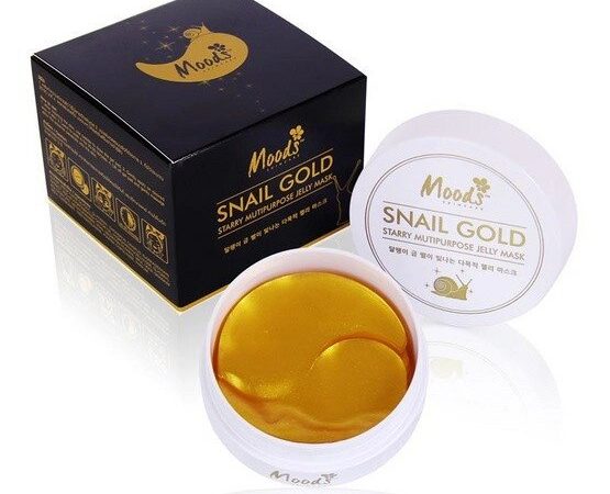 Патчи гидрогелевые для кожи вокруг глаз с муцином Улитки Mood's Snail Gold Multipurpose Jelly Mask, Таиланд